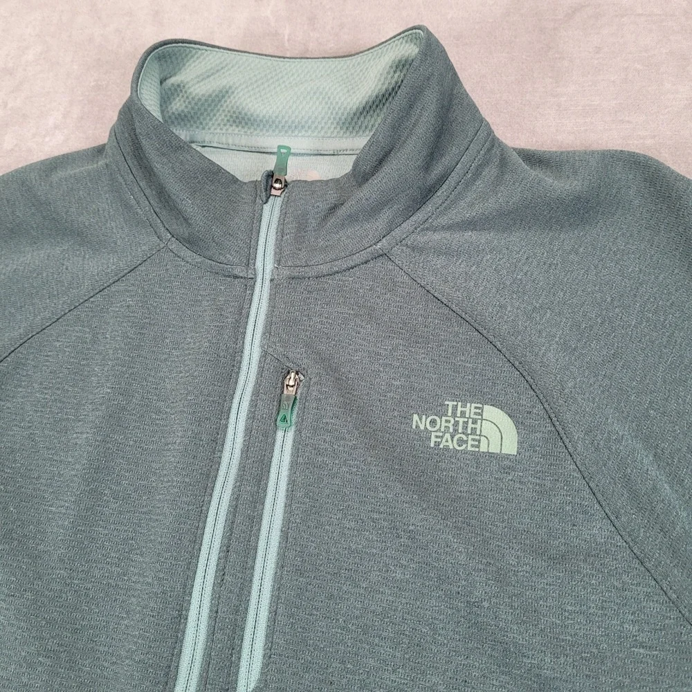 The North Face Mens FlashDry 1/4 Zip Pullover‎ Jacket Green Medium